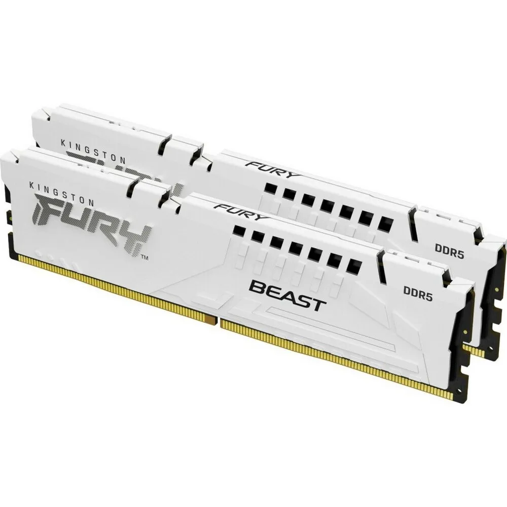 Комплект оперативной памяти Kingston Fury Beast Beast White EXPO DDR5 DIMM 32Gb KIT (2x16Gb) 6000MHz (KF560C36BWE2K2-32)