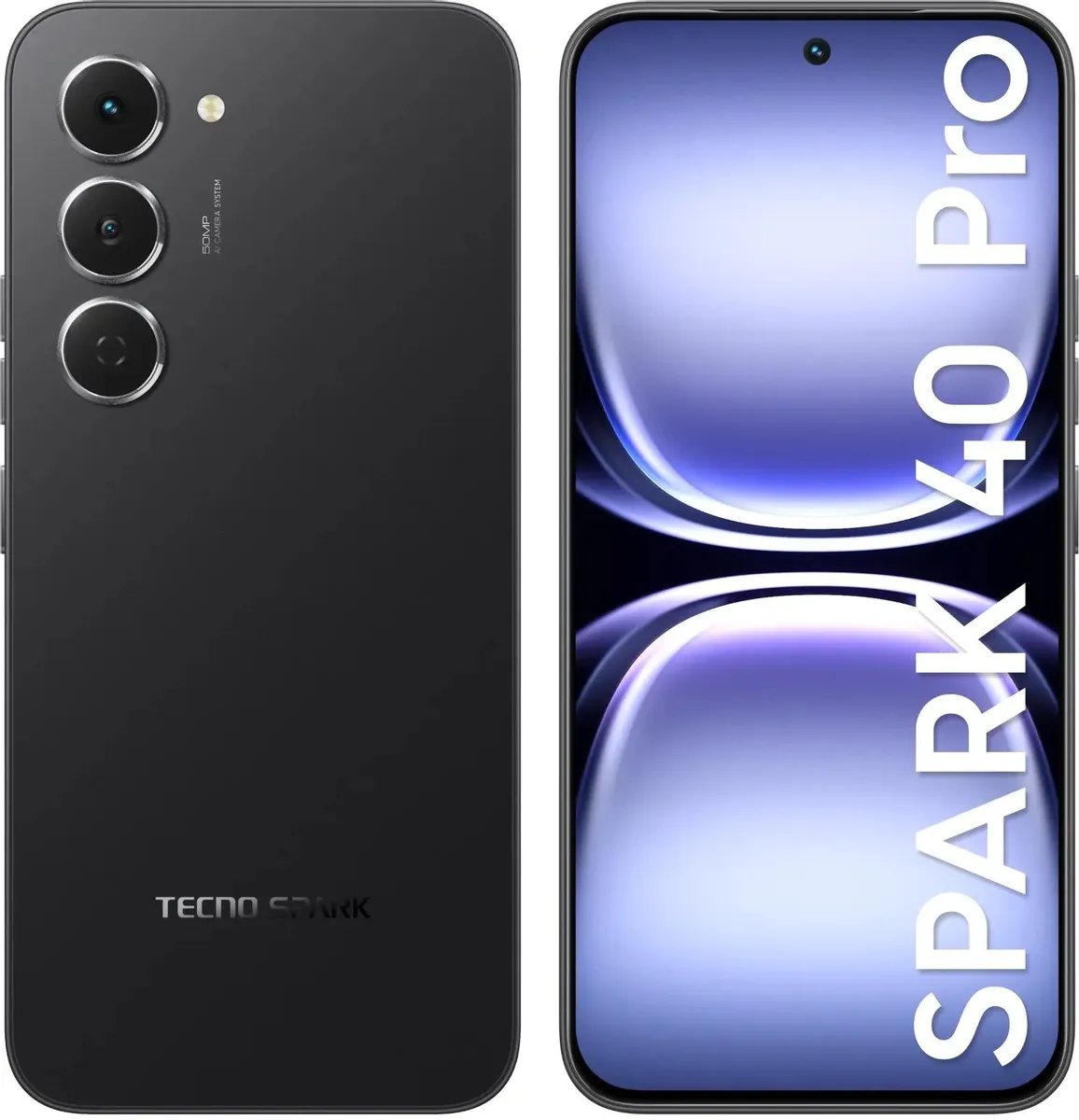 Смартфон Tecno Spark 40 Pro, 8/256GB, INK BLACK (KM6/INK BLACK 8/256)