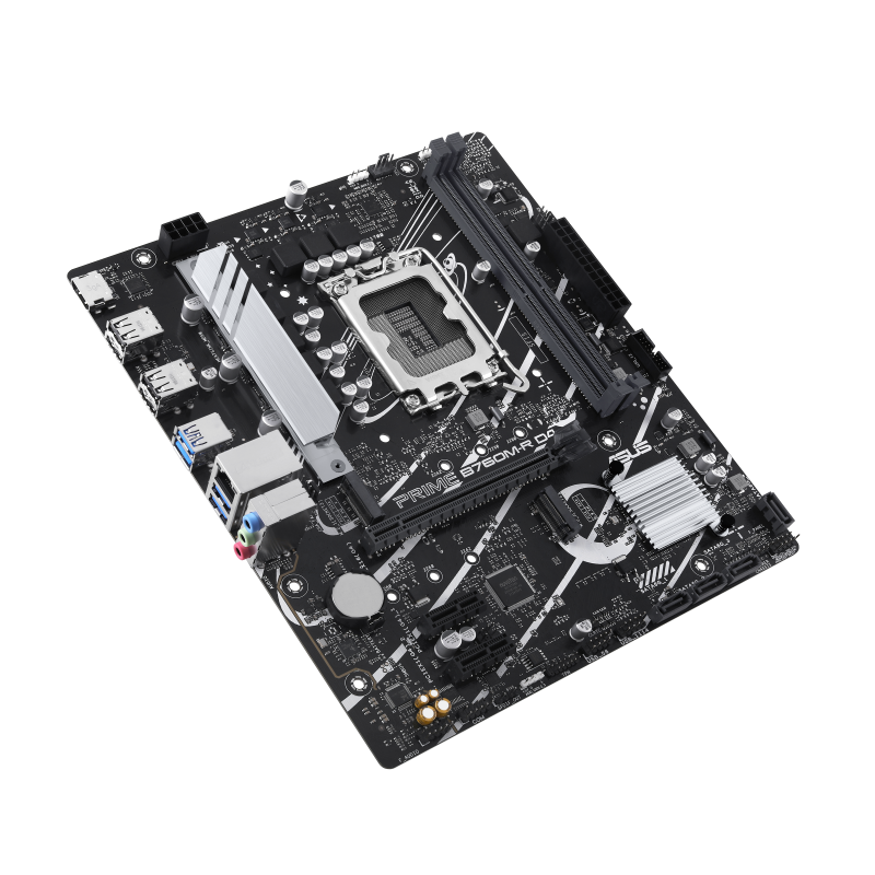 Материнская плата ASUS PRIME B760M-R D4, LGA1700 mATX (PRIME B760M-R D4)