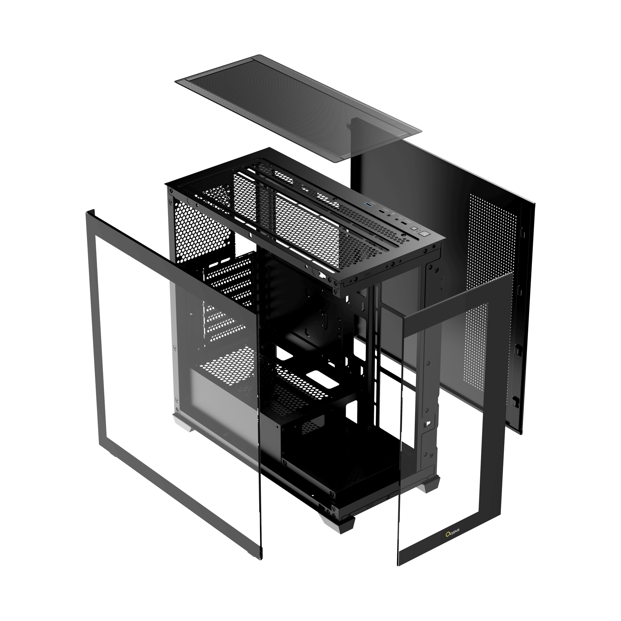 Корпус Ocypus Gamma C72 BK (Gamma-C72-BKD000XX-GL)