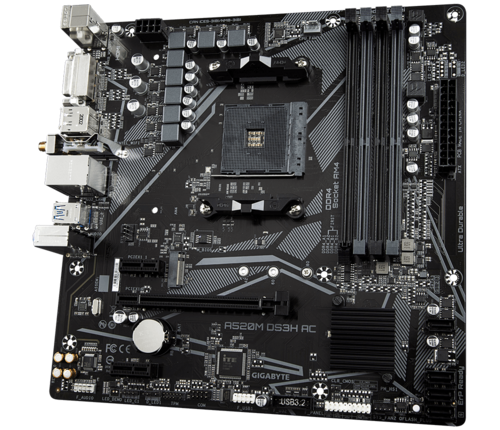 Материнская плата Gigabyte A520M DS3H AC (A520M DS3H AC)