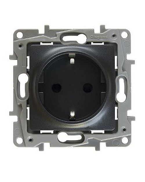 Розетка Legrand ETIKA 2К+З (672621)  Розетка Legrand ETIKA 2К+З (672621)