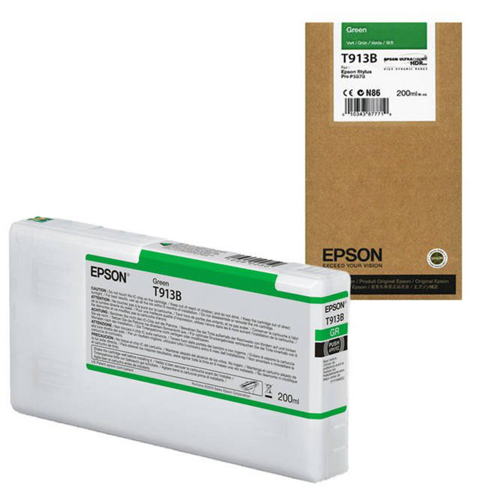 Картридж Epson SC-P5000 200ml Green зеленый (C13T913B00)