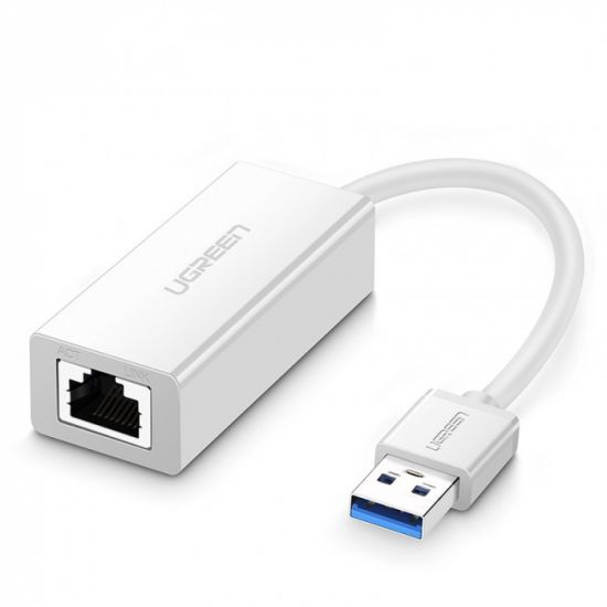 Адаптер UGREEN CR111 20255 USB 3.0 A To Gigabit Ethernet Adapter white ABS (20255)