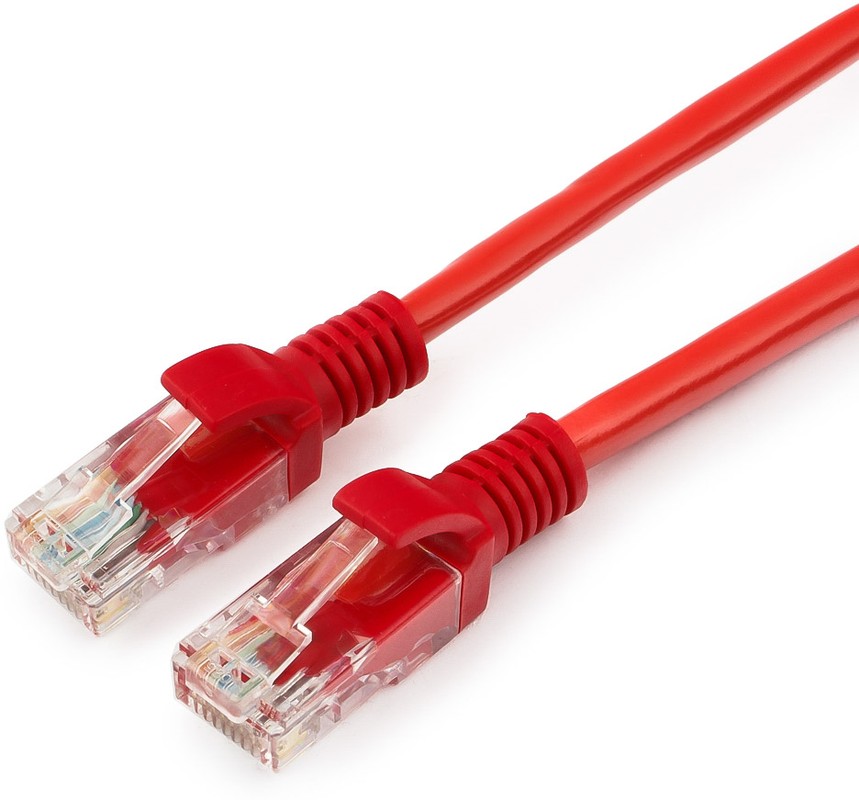 Патч-корд UTP Cablexpert, кат. 5e, 0.25м, красный (PP12-0.25M/R)