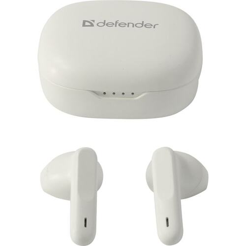 Наушники-вкладыши беспроводные Defender Twins 920 белый (63920) - 68830 (920 белый 63920)