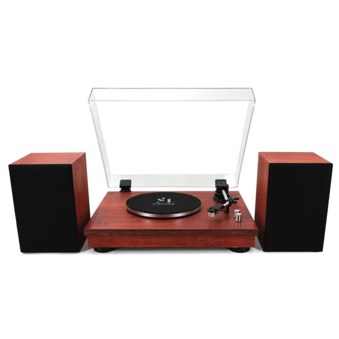 Проигрыватель винила Music Public Kingdom TT37ATS + Акустическая система, Wood (TT37ATS)