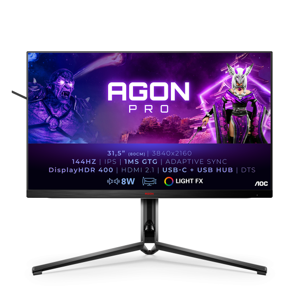 Монитор 31.5" AOC AGON PRO AG324UX, Black-Red (AG324UX)