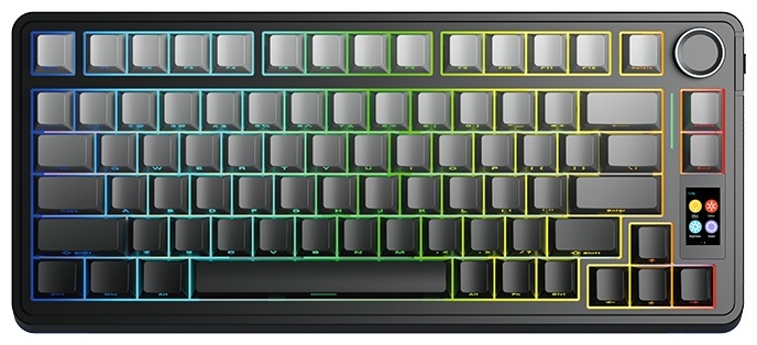 Клавиатура AULA S75 Pro Black, Seiya switch (S75 Pro Black Gradient Grey)