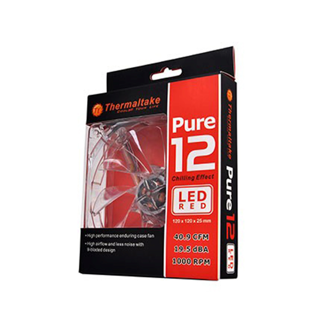 Вентилятор для корпуса Thermaltake Pure 12 LED Red (CL-F019-PL12RE-A)