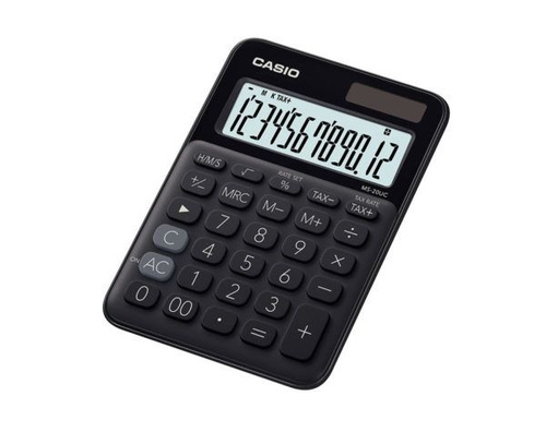Калькулятор настольный CASIO MS-20UC-BK-W-EC (MS-20UC-BK-W-EC)