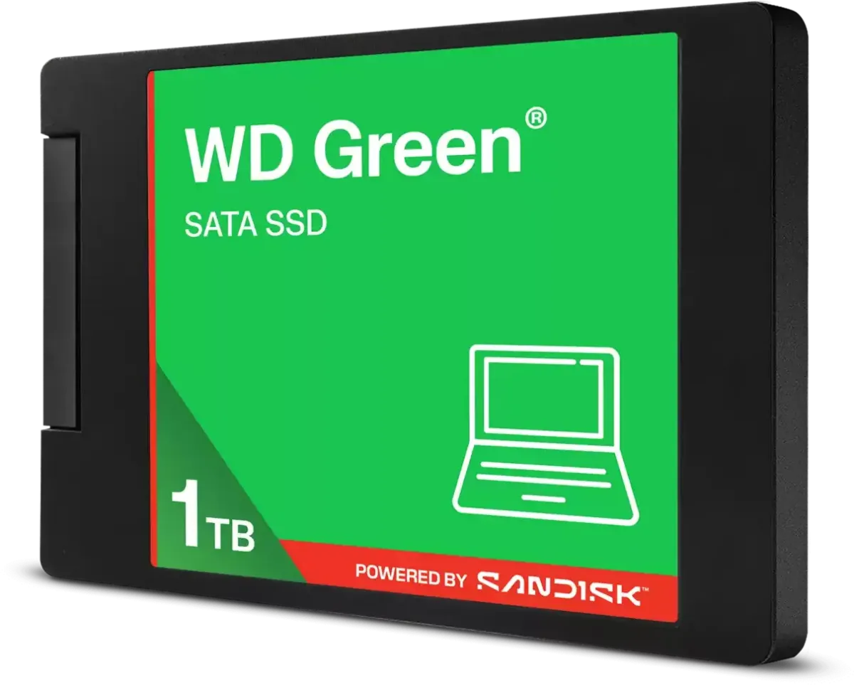 Твердотельный накопитель SSD POWERED BY SANDISK WD Green 1TB 2.5' (WDS100T5G0A)