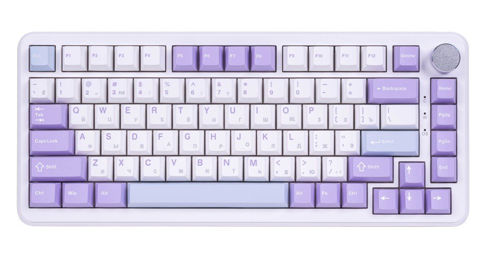 Клавиатура Ajazz AK820 MAX Magnetic Switch Белый (AK820/MAX/Magnetic/PWB)