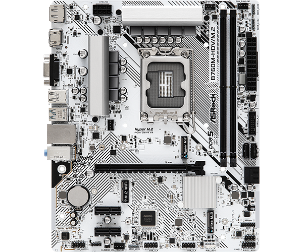  Материнская плата ASRock B760M-HDV/M.2 LGA1700 (B760M-HDV/M.2)