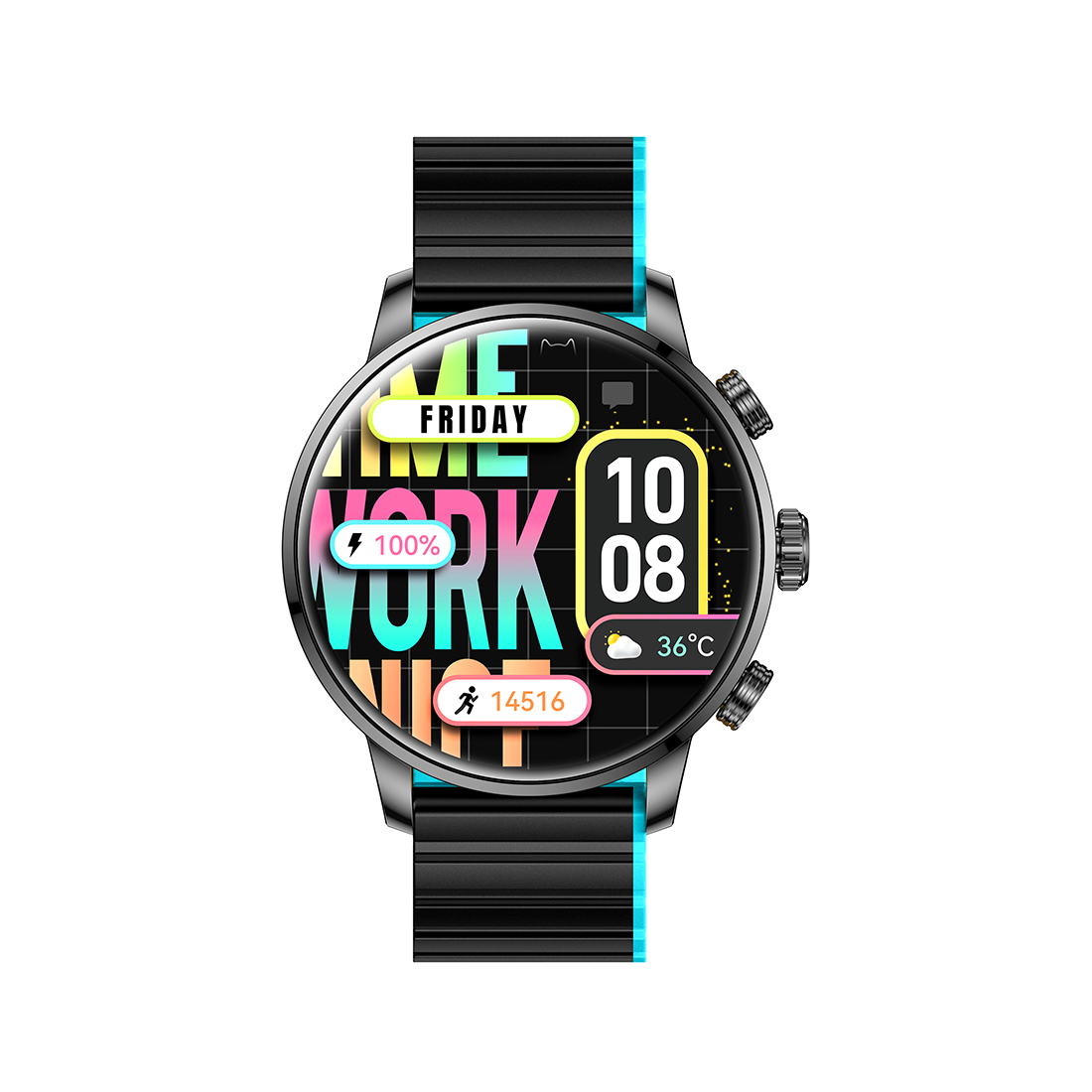 Смарт часы Kieslect Calling Watch Kr2 Black (YFT2070EU)