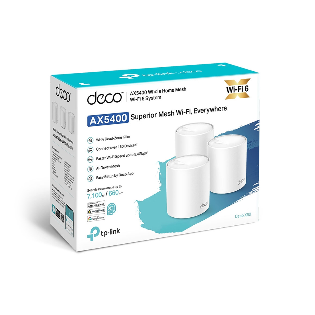 Беспроводная MESH-система Wi-Fi TP-Link Deco X60(3-pack) (Deco X60(3-pack))