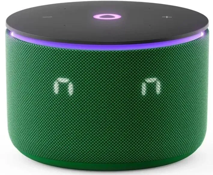 Колонки Яндекс.Станция Мини 3 Про на YaGPT, Green, 18Вт, 90Hz-16kHz, LED, Wi-Fi, Zigbee, USB-C (YNDX-00059GRN)