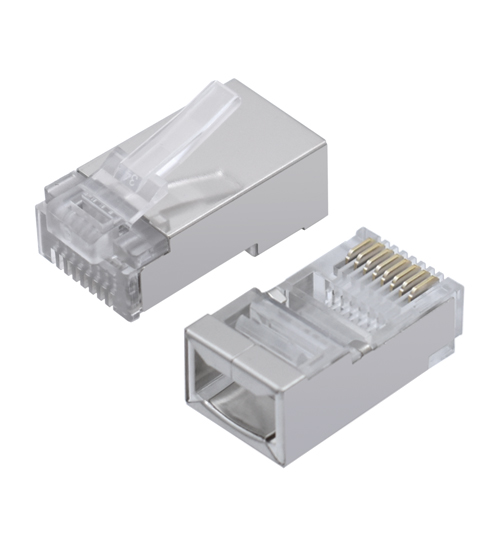 Коннектор RJ-45 Cablexpert PLUG5SP/100, Cat.5, FTP, (в пакете 100 штук), экранированные (PLUG5SP/100)