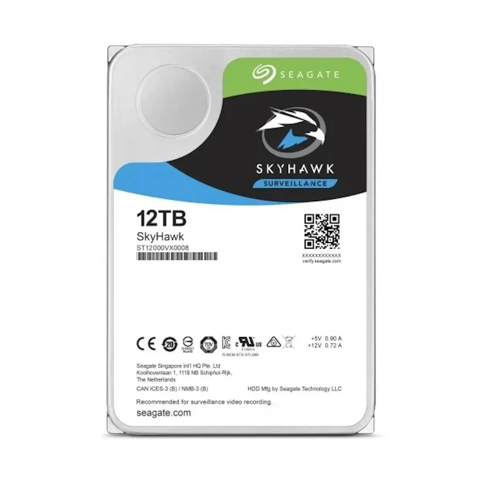 Жёсткий диск HDD 12 Tb SATA 6Gb/s Seagate SkyHawk (ST12000VX0008)