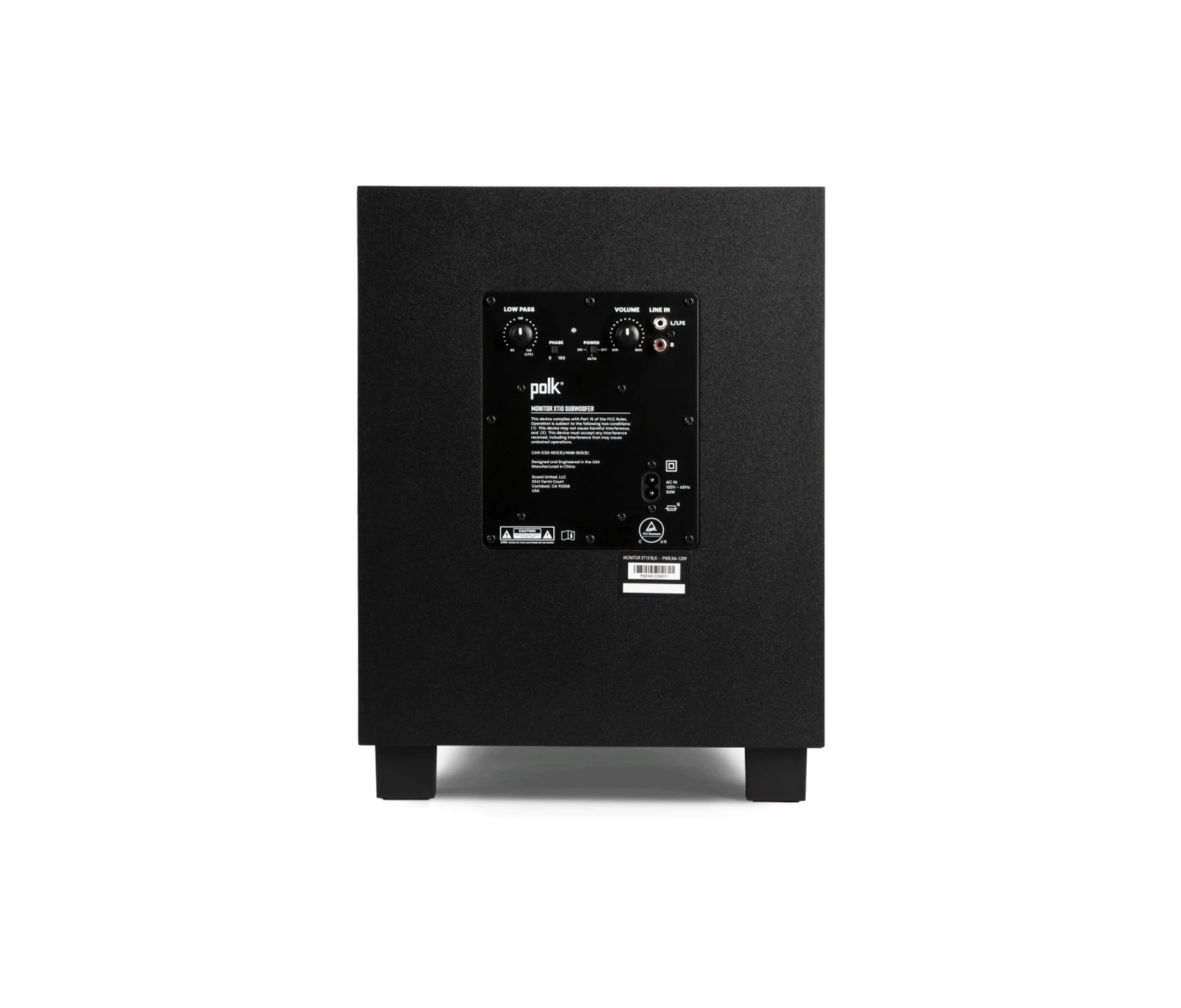 Сабвуфер POLK AUDIO MXT10 ЧЕРНЫЙ (MXT10sub/B)