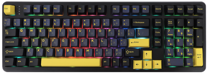 Клавиатура Attack Shark X98, Linear Strawberry switch, star black (X98-BK)