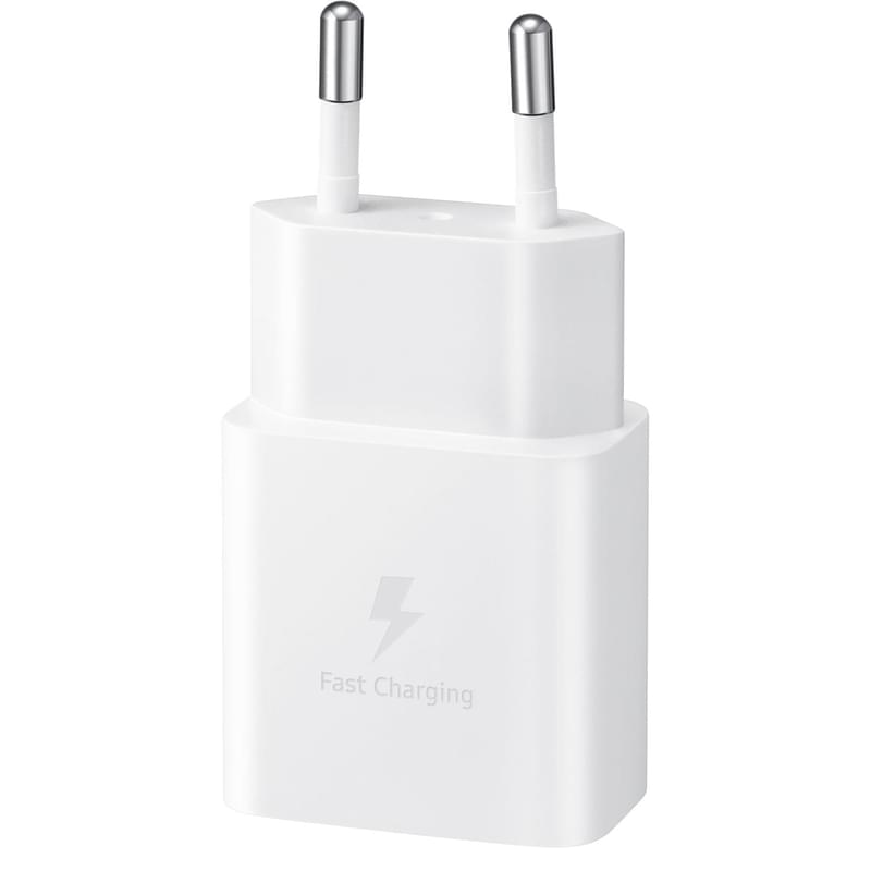 Сетевое зарядное устройство Samsung 15W Power Adapter USB Type-C (EP-T1510NWEGRU), white