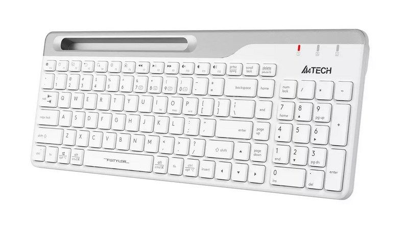 Клавиатура A4Tech Fstyler FBK25, Multimedia, White, USB (FBK25/WHITE)