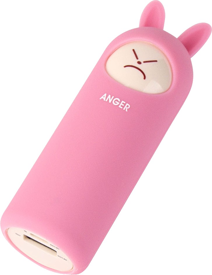 Пауэрбанк Rombica NEO Rabbit Anger, 5000mAh - Pink (NR-005A)
