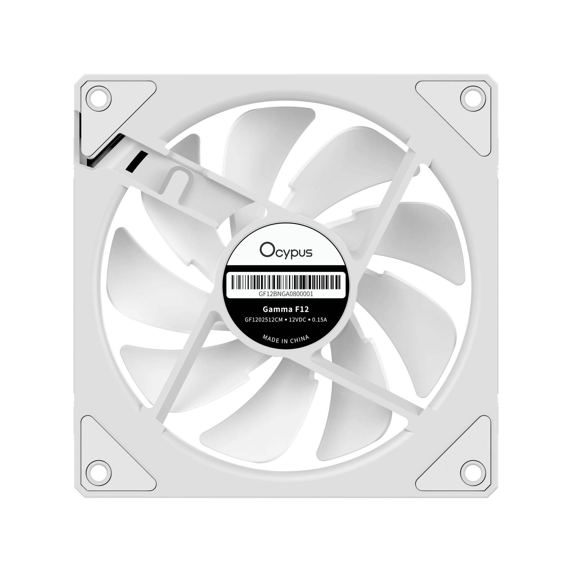 Вентилятор для корпуса Ocypus Gamma F12 WH ARGB Белый (Gamma-F12-WH1AM00X-GL)