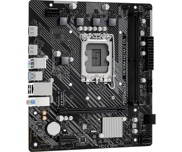 Материнская плата ASRock H610M-H2/M.2 D5 (90-MXBML0-A0UAYZ)