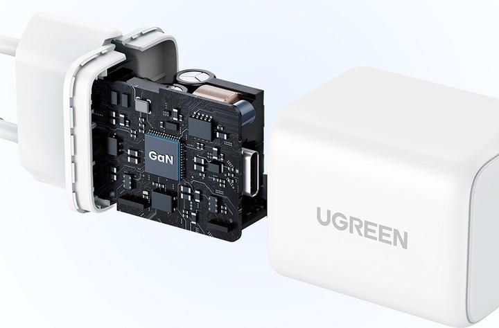 Зарядное устройство на 1C, 20W, QC4.0/PD3.0, Gan X, белый, X512 (55554) UGREEN