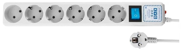 Сетевой фильтр Power Cube, 5м, 6 розеток, Белый (SPL(5+1)-16B-P-5M) Сетевой фильтр Power Cube, 5м, 6 розеток, Белый (SPL(5+1)-16B-P-5M)