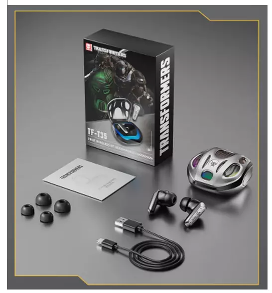 Наушники беспроводные TWS Transformers TF-T35, Gray (TF-T35_Gray)