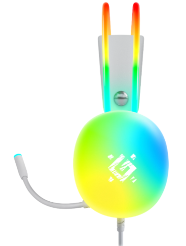Игровая гарнитура Defender Ignis белый, RGB, провод 2 м (64440)