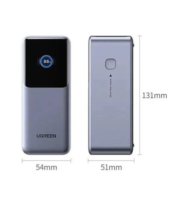 Портативный внешний аккумулятор Power Bank, 20000mAh, серый, PB721 (35524B)