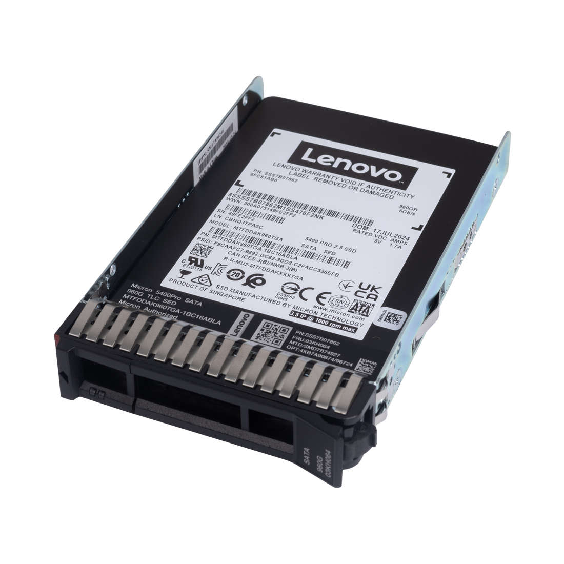 Твердотельный накопитель SSD Lenovo ThinkSystem 2.5" Multi Vendor 960GB RI v2 (4XB7A90874) Твердотельный накопитель SSD Lenovo ThinkSystem 2.5" Multi Vendor 960GB RI v2 (4XB7A90874)