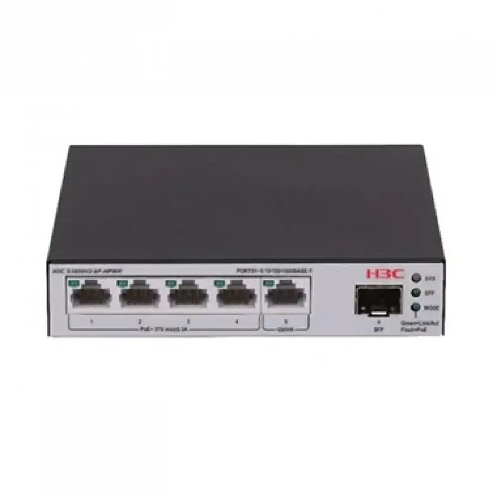 Коммутатор H3C S1600V2-6P-HPWR (LS-1600V2-6P-HPWR-GL)