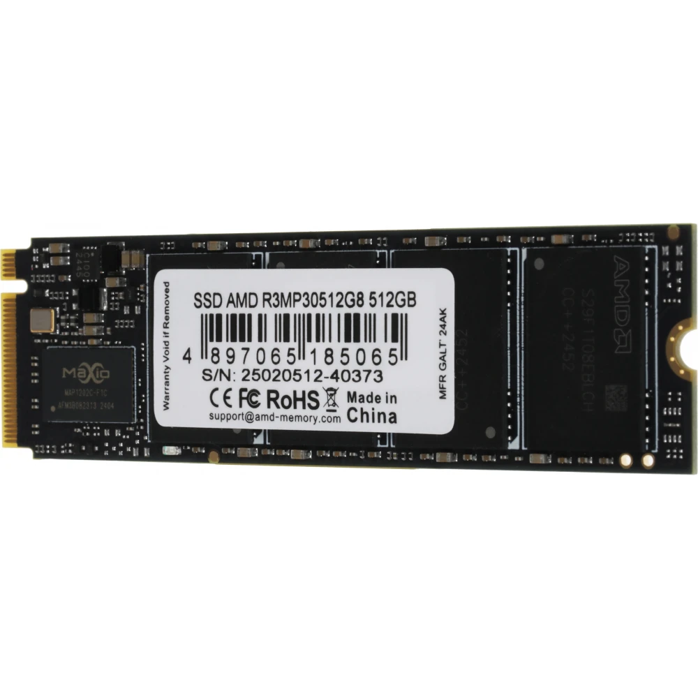 Твердотельный накопитель 512GB SDD AMD RADEON R3 Series M.2 PCIe 3.0 2280 (R3MP30512G8)