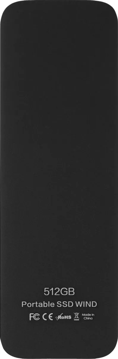 Внешний SSD Hikvision Wind P0512BWD 512GB, Piano Black (HS-ESSD-P0512BWD/512G)