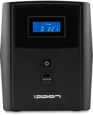 Источник бесперебойного питания Ippon Smart Power Pro II Euro 1600, 1600VA, 960W (1029742)
