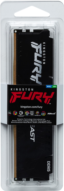 Оперативная память Kingston FURY Beast Black XMP 8GB DDR5 5600MHz (KF556C40BB-8)