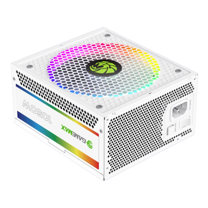 Блок питания ATX 1050W GameMax RGB PRO 1050G WH, Gold (RGB PRO 1050G WH)