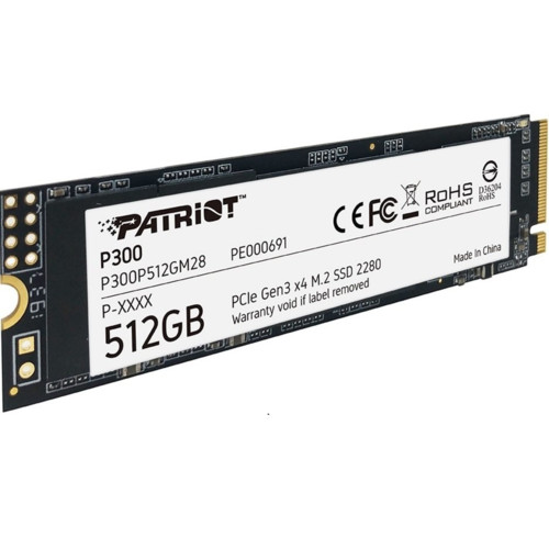 Твердотельный накопитель SSD M.2 NVME Patriot  512GB P300 2280  (P300P512GM28)
