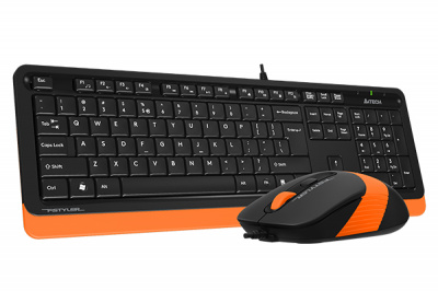 Клавиатура A4Tech Fstyler F1010, Orange, USB + мышь (F1010 ORANGE)