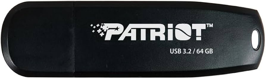 USB флеш-накопитель 64GB Patriot Xporter Core, USB 3.2, black (PSF64GXRB3U)