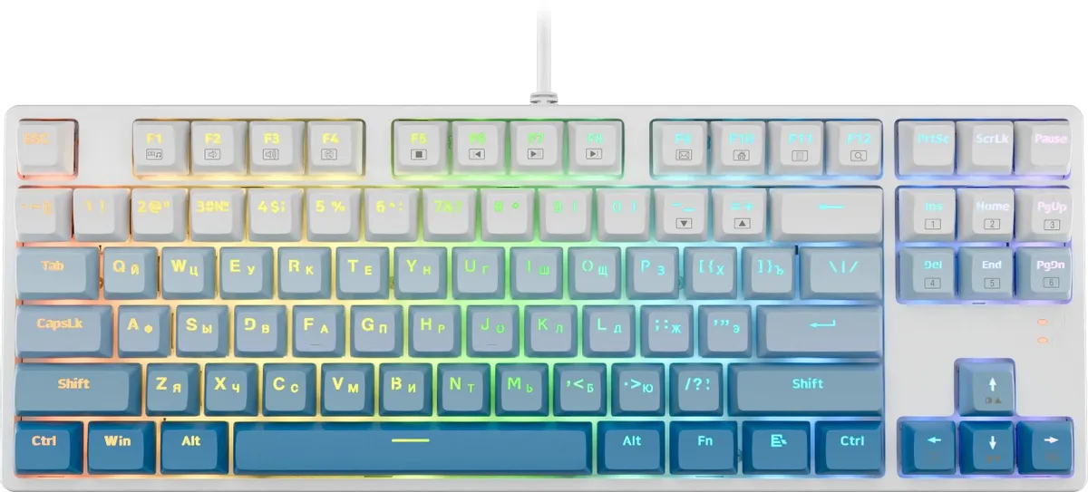 Клавиатура игровая механическая Redragon Cass белый (71485)