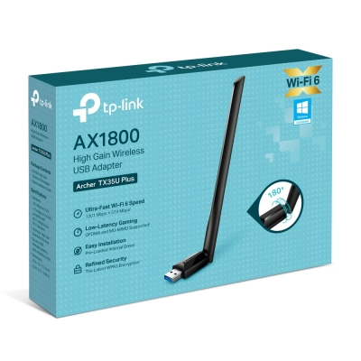 Сетевой адаптер беспроводной USB AX1800 Tp-Link Archer TX35U Plus (Archer TX35U Plus(EU))