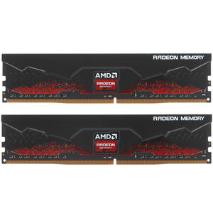 Оперативная память 32GB Kit (2x16GB) DDR4 3600MHz AMD Radeon R9 Gamer Series CL18, PC4-28800, 18-22-22-42, 1.35V Black, R9S432G3606U2K (R9S432G3606U2K)