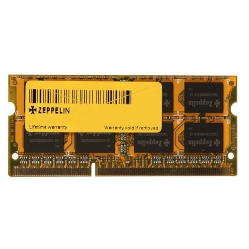 Оперативная память SODIMM DDR3 PC-12800 (1600 MHz)  8Gb Zeppelin  (память для ноутбуков)  (Z 8G/1600/5128 SO 1.35V)