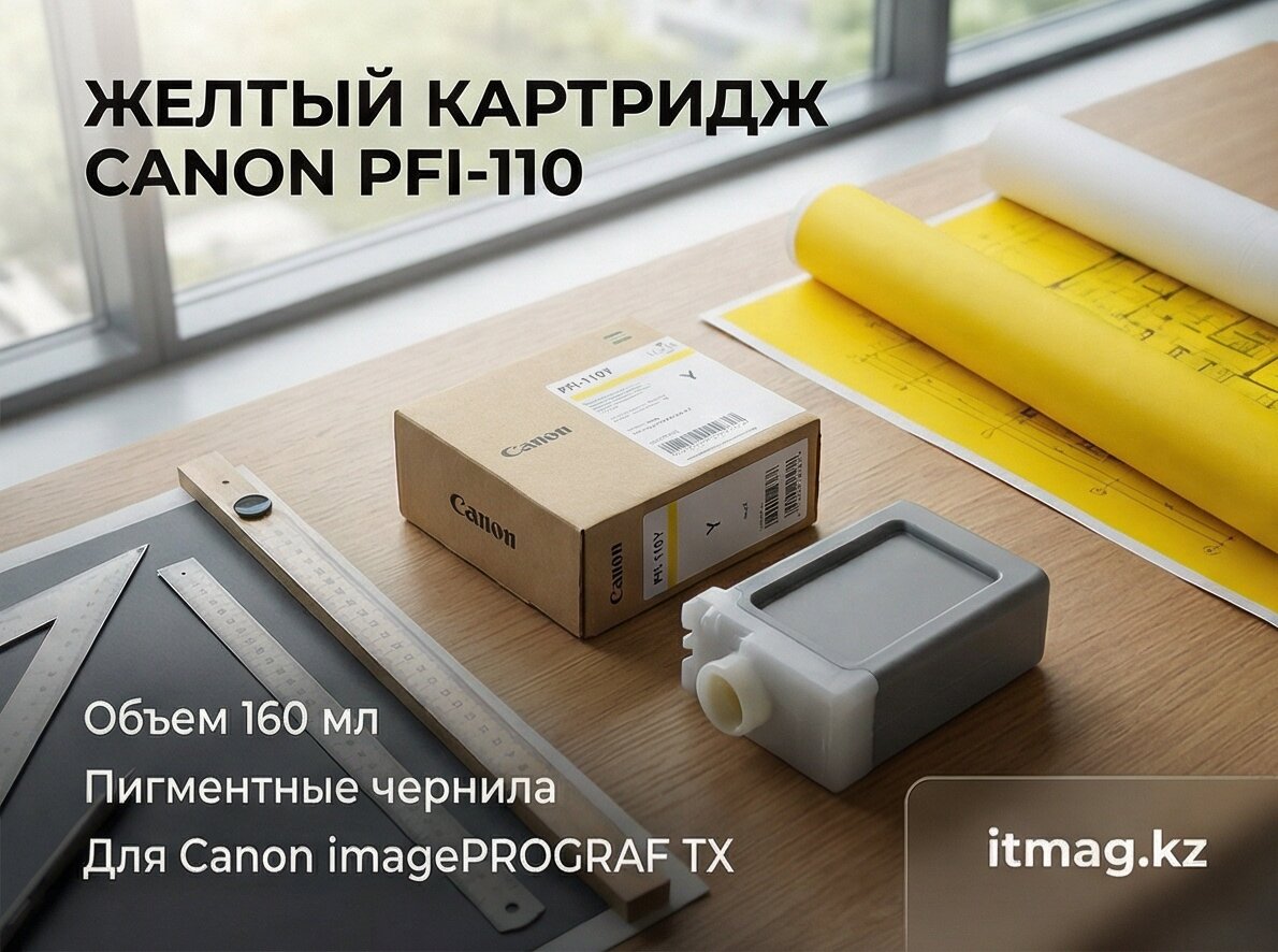 Чернильный картридж Canon PFI-110 Yellow (2367C001)